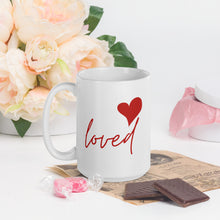 Load image into Gallery viewer, &quot;Loved&quot; Mug (White/Red)
