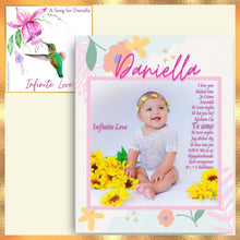 Load image into Gallery viewer, &quot;Infinite Love&quot; 2-in-1 Bundle with Song and 16x20 Rainbow Flower Canvas (Customized)
