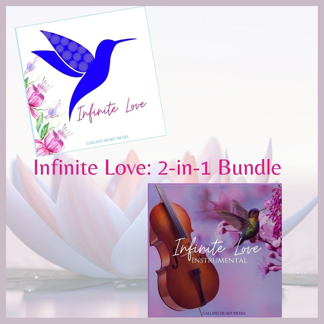 Infinite Love: 2-in-1 Bundle (Lyrics & Instrumental) - Album Art Variety (Instant Download)
