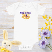 Load image into Gallery viewer, &quot;Happiness Is Peek-A-Boo&quot; Short Sleeve Onesie for Baby &amp; Toddler
