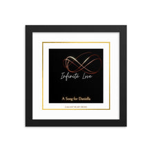 Load image into Gallery viewer, Framed Poster of Custom &quot;Infinite Love&quot; Infinity Symbol Album Art
