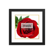 Load image into Gallery viewer, Framed Poster of &quot;Grateful: A Celebration of Life&quot; Album Art (Customized)
