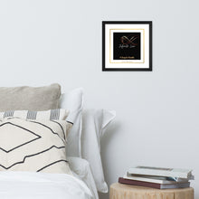 Load image into Gallery viewer, Framed Poster of Custom &quot;Infinite Love&quot; Infinity Symbol Album Art

