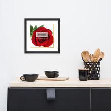 Cargar imagen en el visor de la galería, &quot;Grateful: A Celebration of Life&quot; Album Art Framed Poster (Red Rose)
