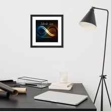 Load image into Gallery viewer, &quot;Infinite Love: Instrumental&quot; Album Art Framed Poster (Infinity Symbol)
