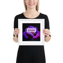 Cargar imagen en el visor de la galería, &quot;Grateful: A Celebration of Life&quot; Album Art Framed Poster (Purple Rose)
