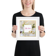 Load image into Gallery viewer, &quot;The Vow&quot; Album Art Framed Poster (White Bouquet)
