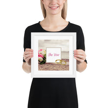 Load image into Gallery viewer, &quot;The Vow&quot; Album Art Framed Poster (Beach Bouquet)
