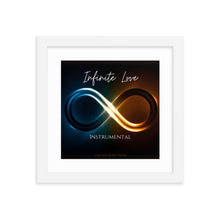 Cargar imagen en el visor de la galería, &quot;Infinite Love: Instrumental&quot; Album Art Framed Poster (Infinity Symbol)
