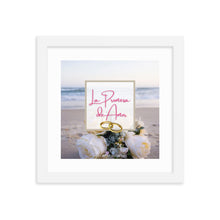 Cargar imagen en el visor de la galería, &quot;La Promesa de Amor&quot; Album Art Framed Poster (Beach Bouquet)
