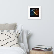 Load image into Gallery viewer, &quot;Infinite Love: Instrumental&quot; Album Art Framed Poster (Infinity Symbol)
