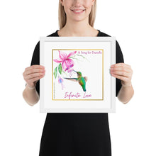 Load image into Gallery viewer, Framed Poster of Custom &quot;Infinite Love&quot; Hummingbird Album Art

