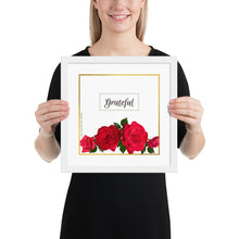 Load image into Gallery viewer, &quot;Grateful&quot; Album Art Framed Poster (White/Red)
