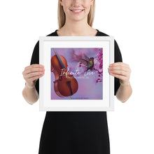 Cargar imagen en el visor de la galería, &quot;Infinite Love: Instrumental&quot; Album Art Framed Poster (Hummingbird)

