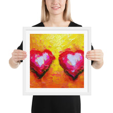 Cargar imagen en el visor de la galería, &quot;You&#39;re My Treasure&quot; Hearts - Framed Poster

