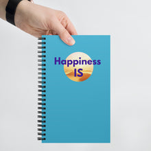 Load image into Gallery viewer, &quot;Happiness Is . . .&quot; Spiral Notebook with Dotted Pages (NOT Lined)
