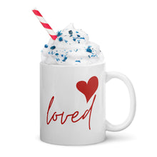 Load image into Gallery viewer, &quot;Loved&quot; Mug (White/Red)
