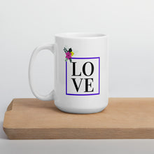 Cargar imagen en el visor de la galería, &quot;Flower LOVE&quot; Mug (Purple Border)
